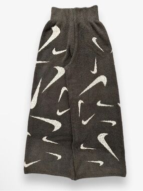 Nike Phoenix Cozy Bouclé High-Waisted Wide-Leg Knit Pants - Grey